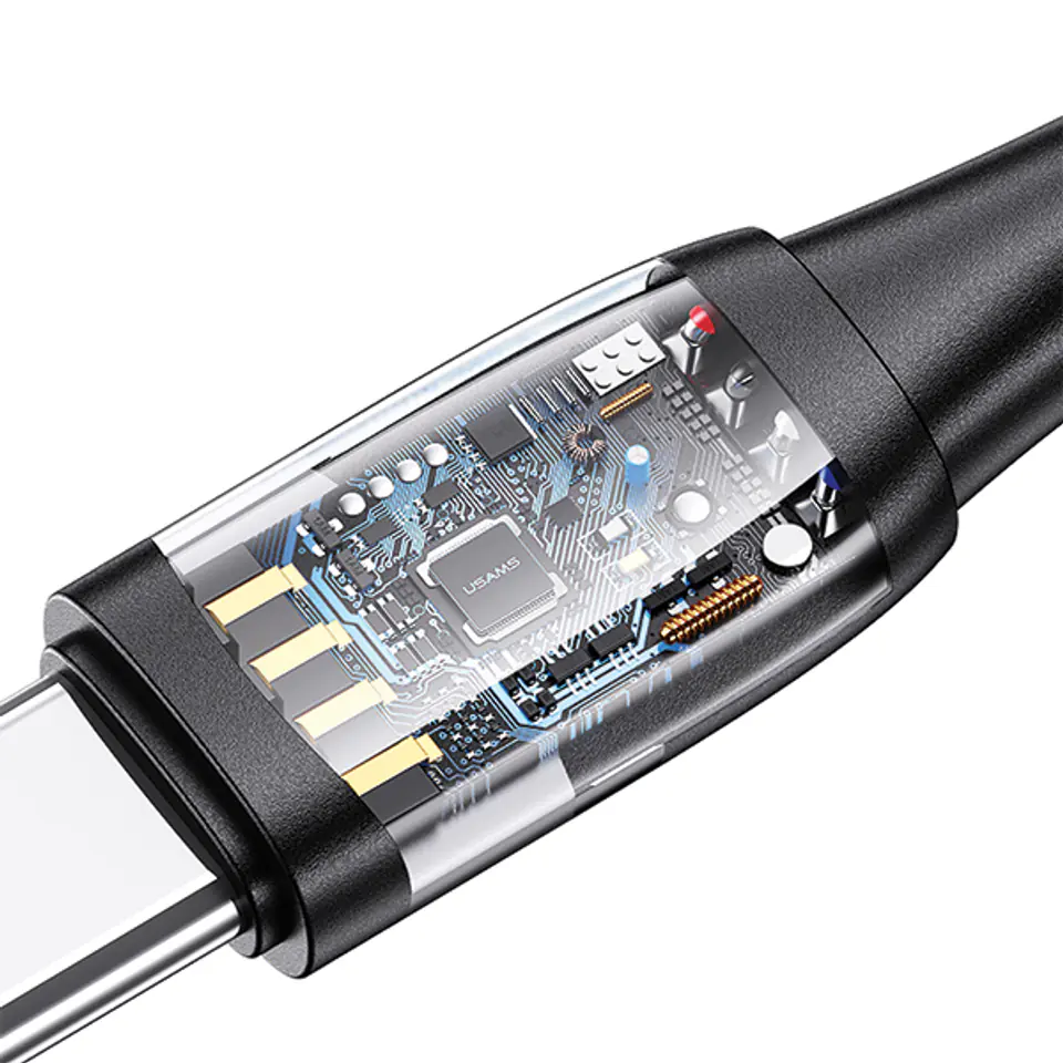USAMS Kabel U85 2xUSB-C/USB/Micro-USB/ Lightning 6w1 1,2m 100W PD Fast Charge fioletowy/purple SJ645USB02 (US-SJ645)