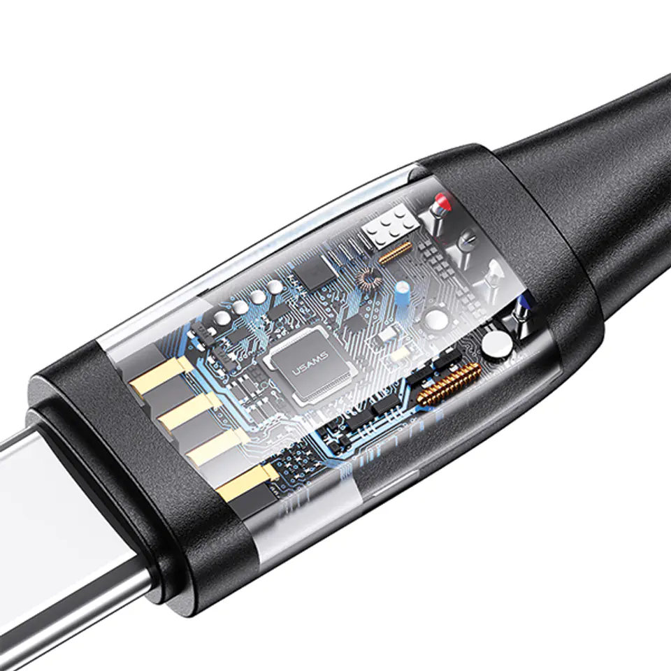 USAMS Kabel U85 2xUSB-C/USB/Micro-USB/Lightning 6w1 1,2m 100W PD Fast Charge fioletowy/purple SJ645USB02 (US-SJ645)