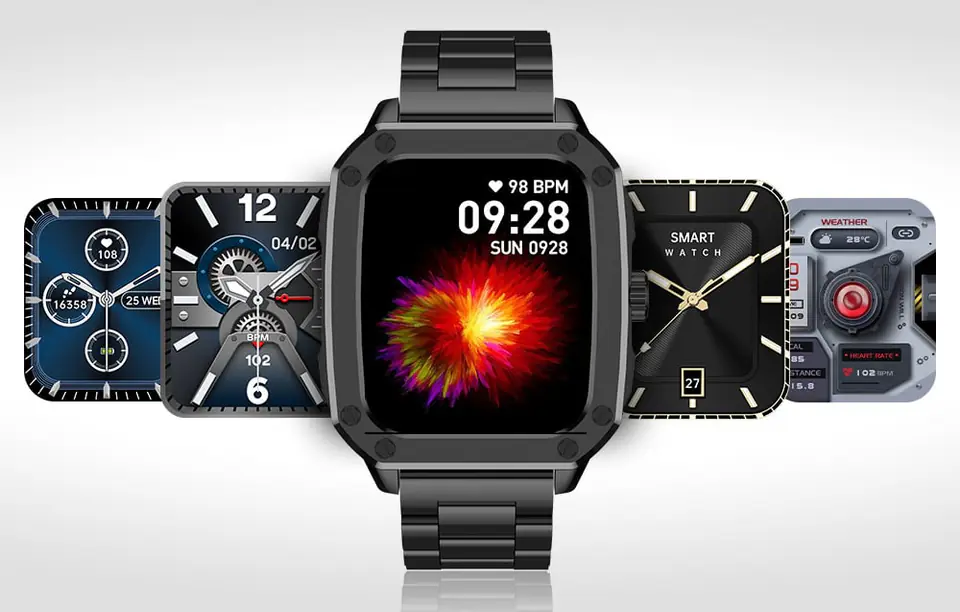 Smartwatch Blitzwolf BW-GTC3 (czarny/czarny stalowy)