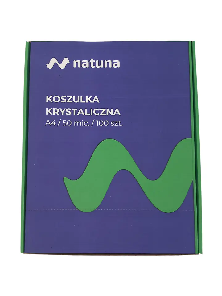 Koszulki krystaliczne na dokumenty A4 50mic 100 sztuk w pudełku NATUNA