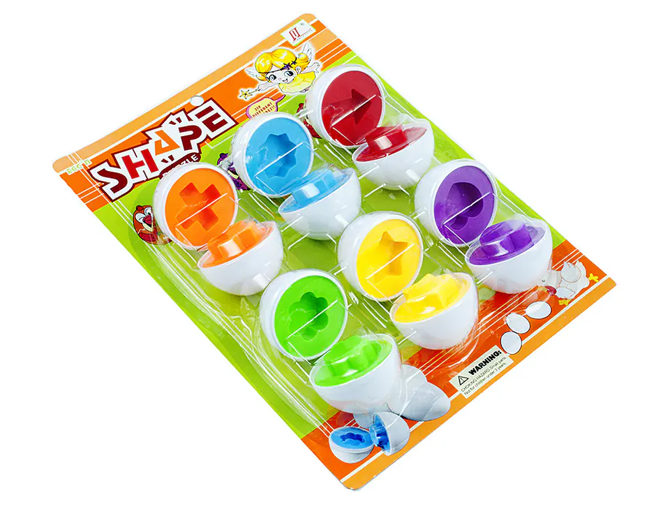 Toy Educational Eggs Match Shapes and Colors