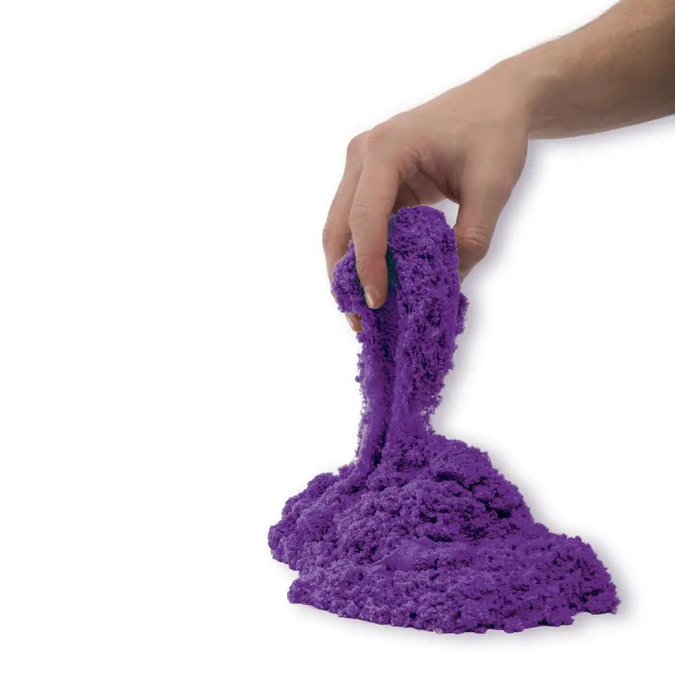 Kinetic sand in a bucket 350g + 8 molds