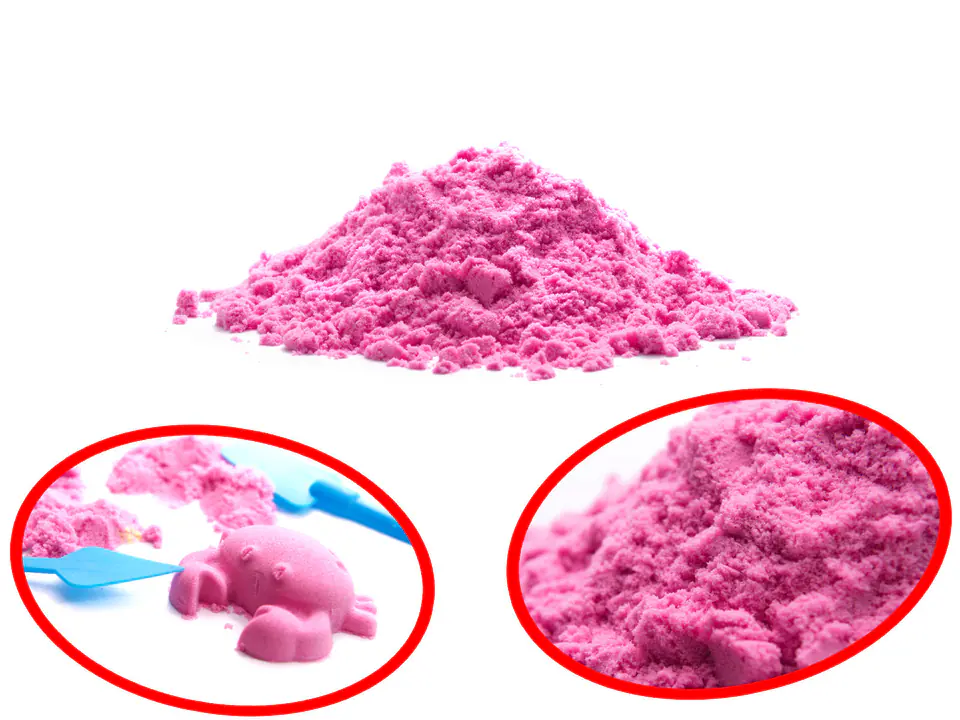 Kinetic sand 1kg in a bag pink