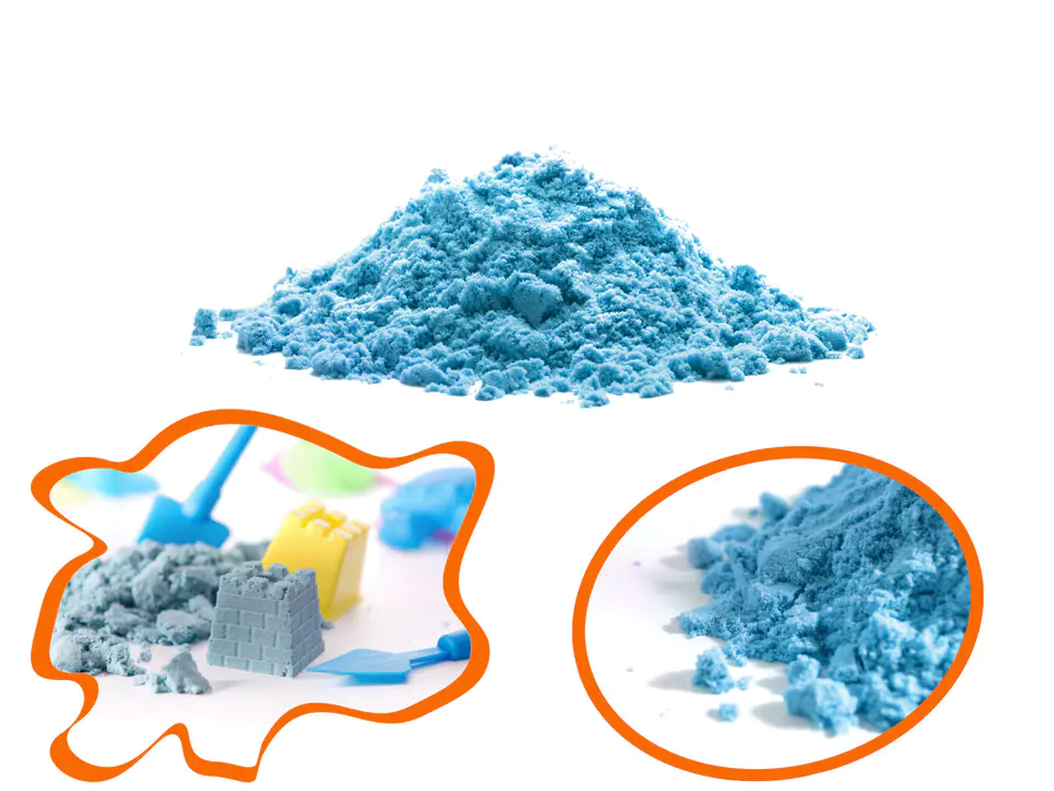 Kinetic sand 1kg in a bag blue