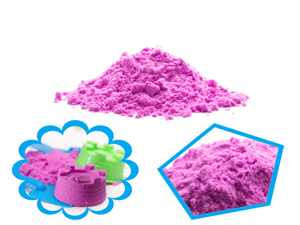 Kinetic sand 1kg in purple bag