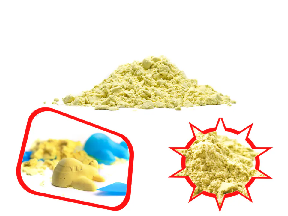 Kinetic sand 1kg in a bag yellow