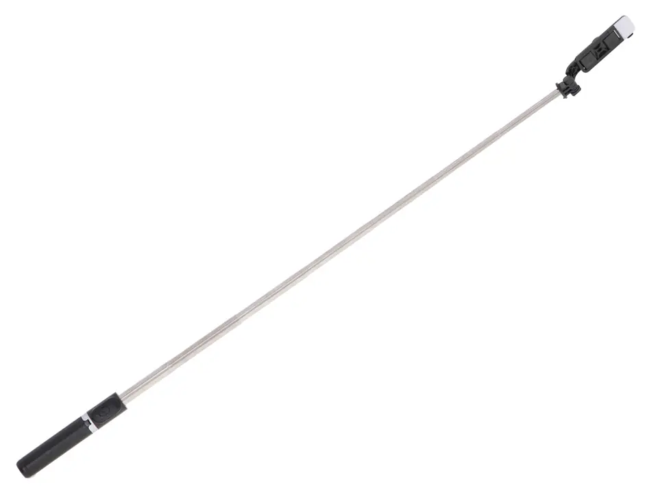 Selfie holder stick with tripod tripod black