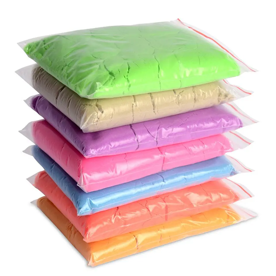 Kinetic sand 1kg in a bag yellow
