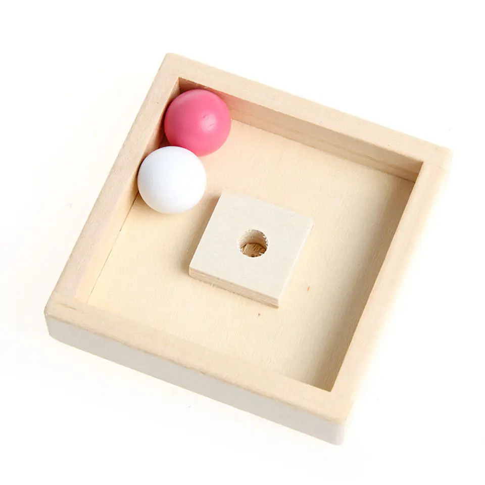 Educational tree blocks wooden ball track