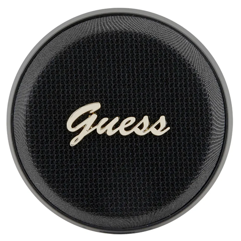 Guess głośnik Bluetooth GUWSC3ALSMK Speaker Stand czarny/black Magnetic Script Metal
