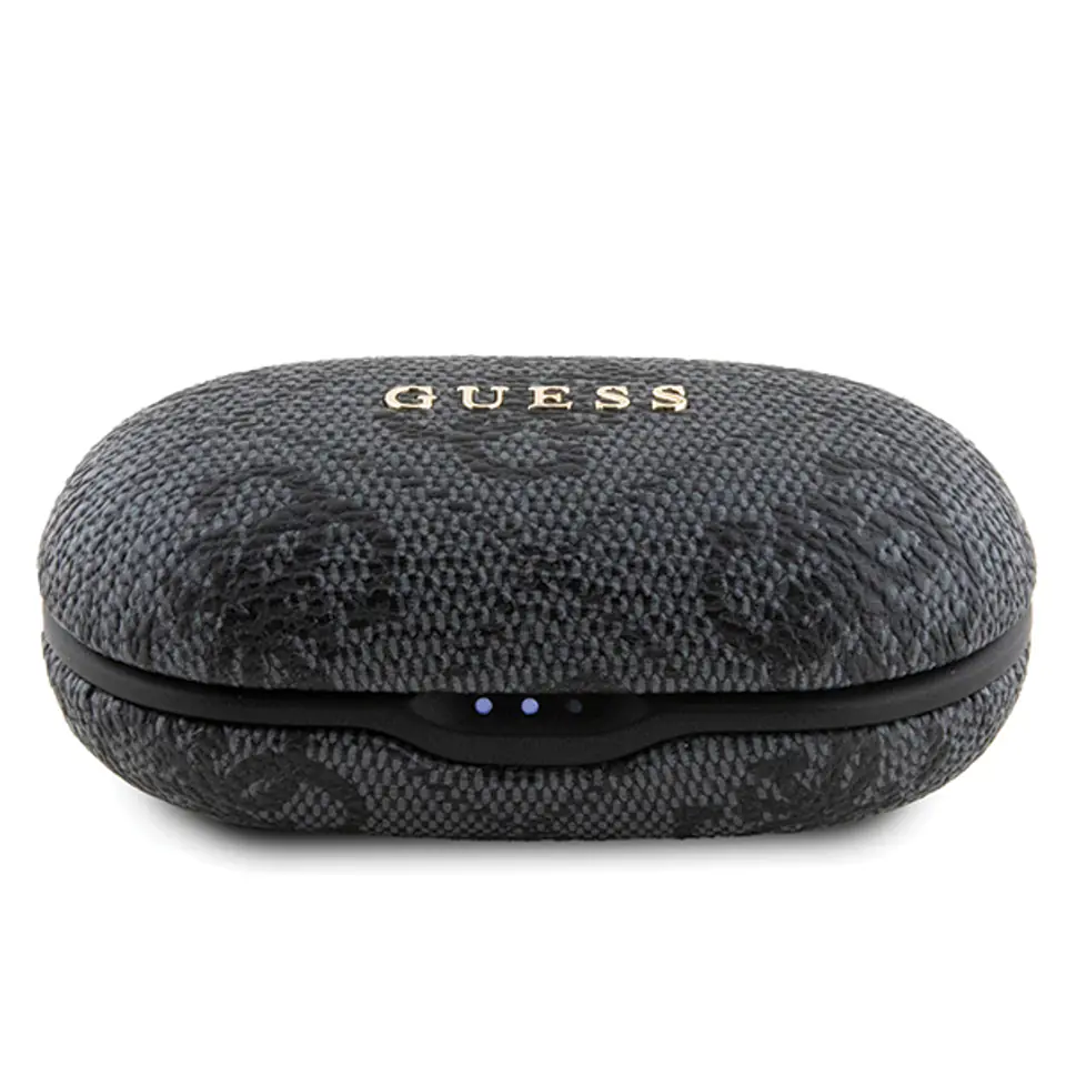 Guess słuchawki Bluetooth GUTWSP4EGK TWS + stacja dokująca ENC czarny/black 4G Metal