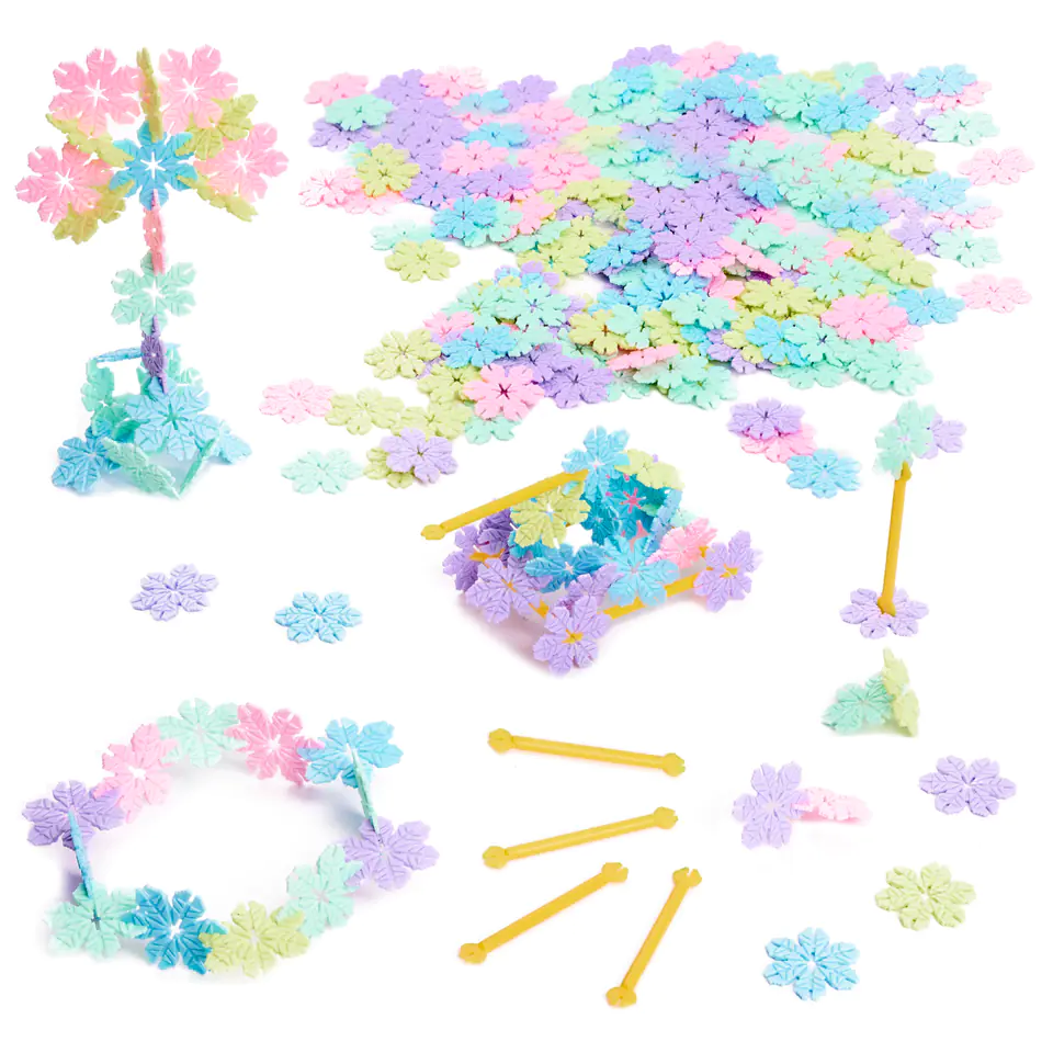 Blocks Spatial wafers stars educational snowflakes 240el