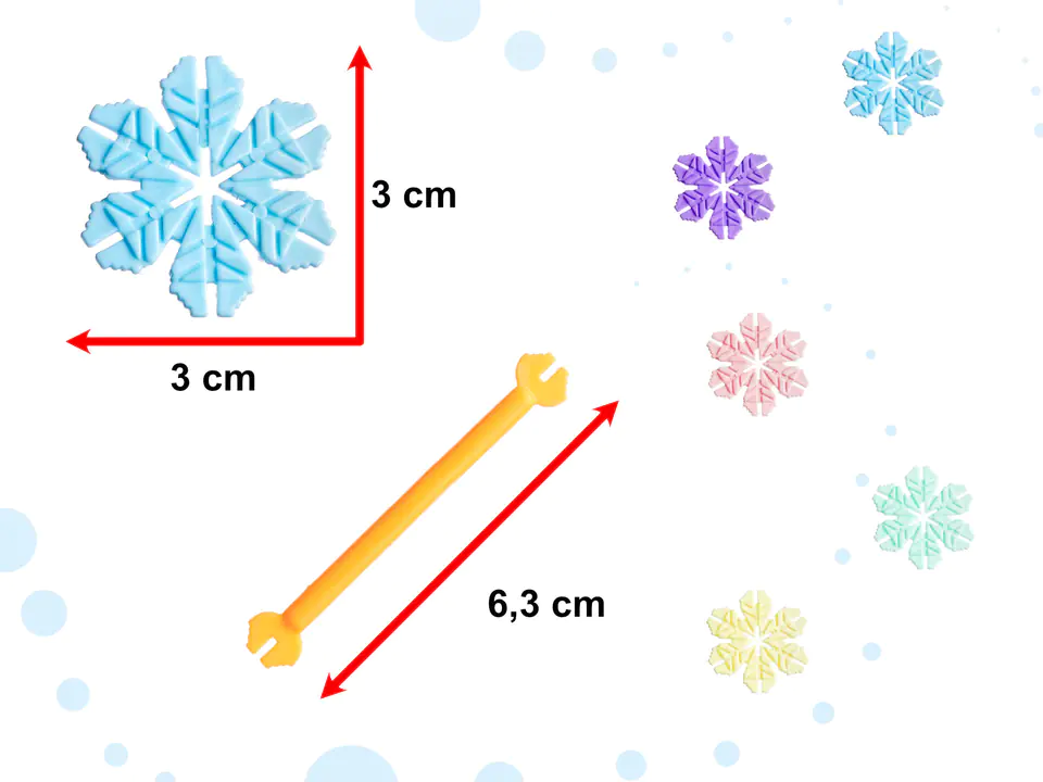 Blocks Spatial wafers stars educational snowflakes 240el