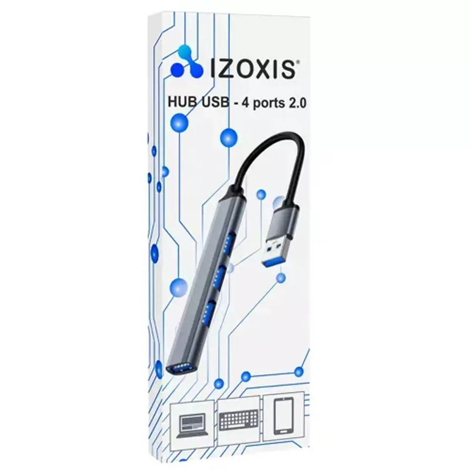 Hub USB 1 port 3.0 + 3 porty 2.0 Izoxis 23316