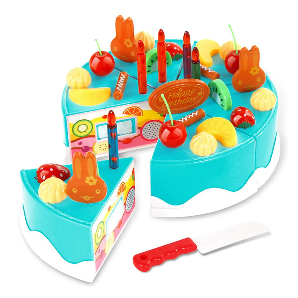 Birthday Cake for Slicing Kitchen 75 el. blue