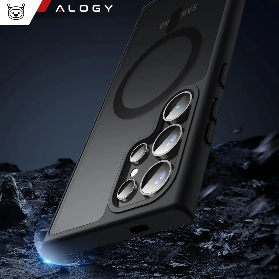 Etui do Samsung Galaxy S24 Ultra obudowa Mag Safe Case pokrowiec plecki na telefon MagMat matowe czarne