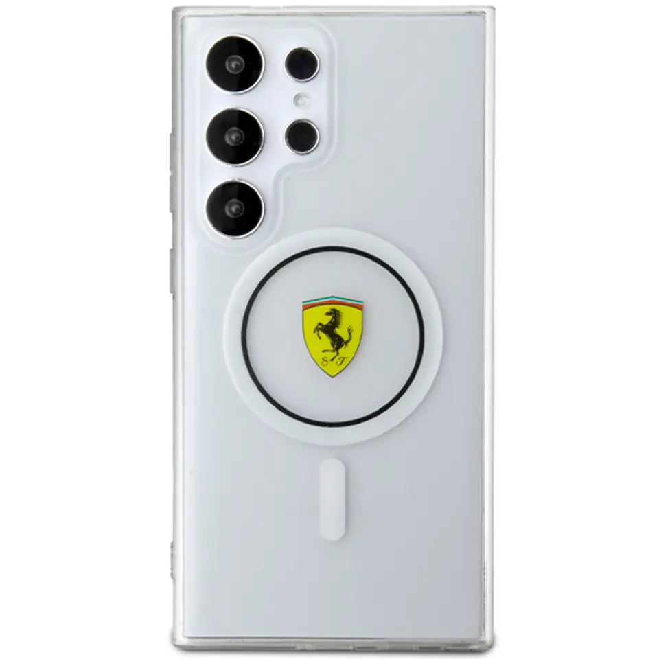 Ferrari FEHMS24LU3CLK S24 Ultra S928 czarny/black hardcase IML Transp Inner Circle Line MagSafe