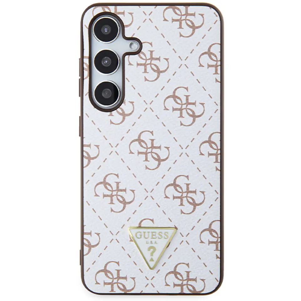 Guess GUHCS24MPG4GPH S24+ S926 biały/white hardcase 4G Triangle