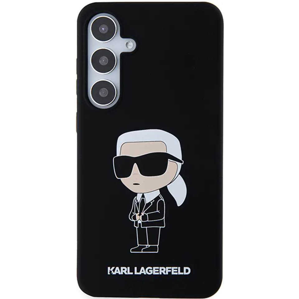 Karl Lagerfeld KLHCS24MSNIKBCK S24+ S926 hardcase czarny/black Silicone Ikonik