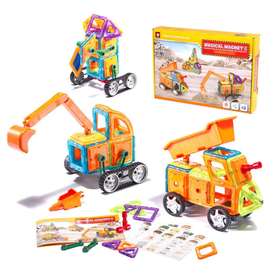 Magnetic blocks MAGICAL MAGNET 162PCS 7212A