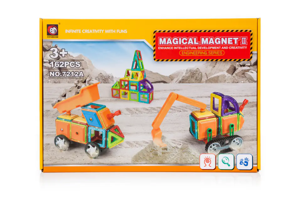 Magnetic blocks MAGICAL MAGNET 162PCS 7212A