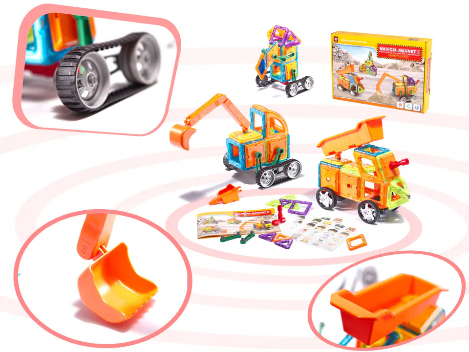 Magnetic blocks MAGICAL MAGNET 162PCS 7212A