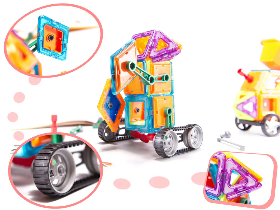 Magnetic blocks MAGICAL MAGNET 162PCS 7212A