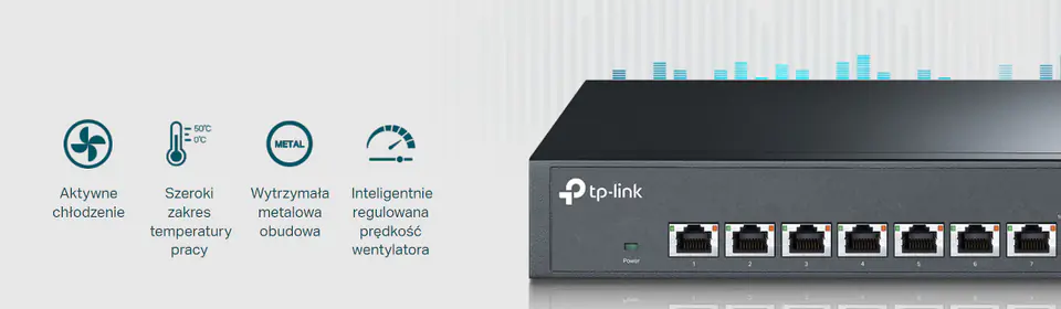 Przełącznik TP-LINK TL-SX1008 (8x Ethernet )