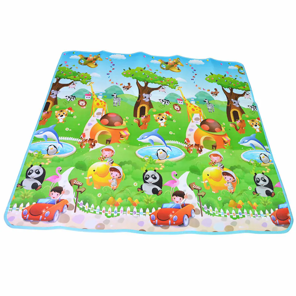 Educational double-sided foam mat sea world 190x170cm