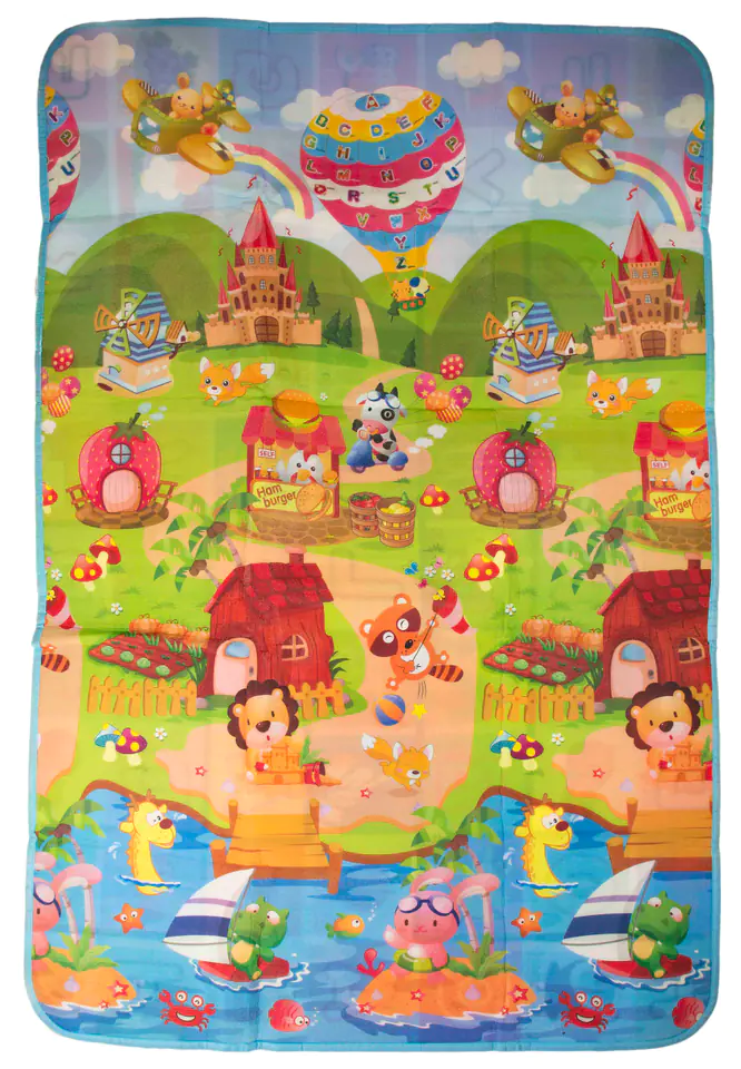 Educational foam mat double-sided playground 180x120cm