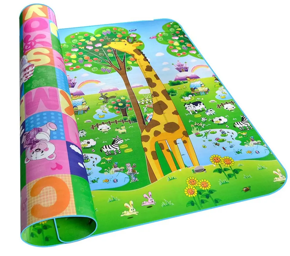 Educational double-sided foam mat ZOO 200cm x 180cm x 0,5cm