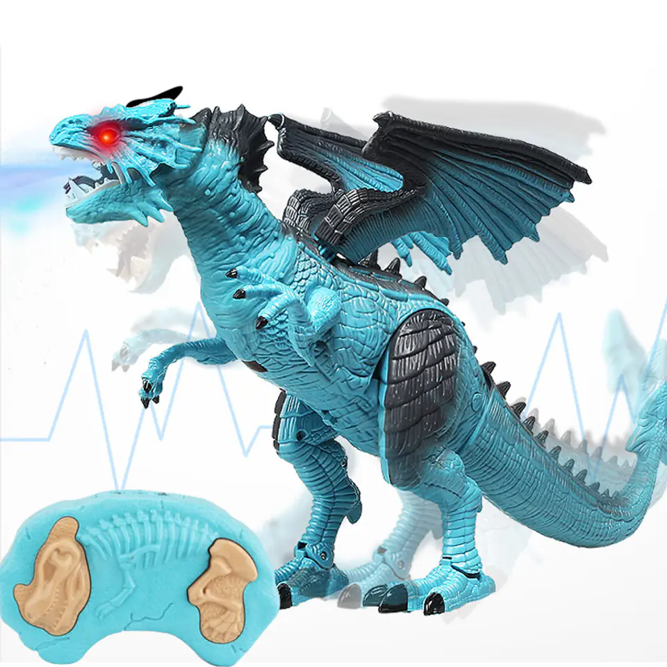 Dinosaur RC Dragon - walks roars in pairs 41 cm