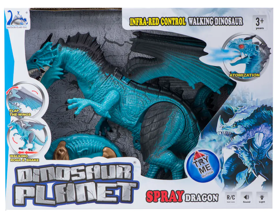 Dinosaur RC Dragon - walks roars in pairs 41 cm