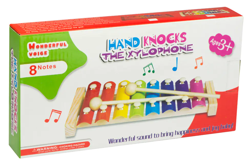 Wooden colourful educational cymbals