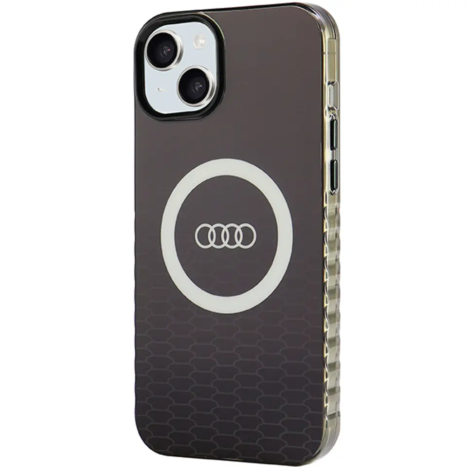 Audi IML Big Logo MagSafe Case iPhone 15 / 14 / 13 6.1" czarny/black hardcase AU-IMLMIP15-Q5/D2-BK