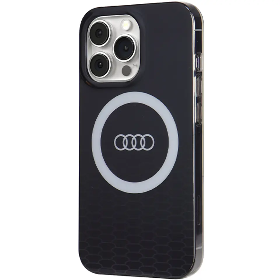 Audi IML Big Logo MagSafe Case iPhone 13 Pro / 13 6.1" czarny/black hardcase AU-IMLMIP13P-Q5/D2-BK