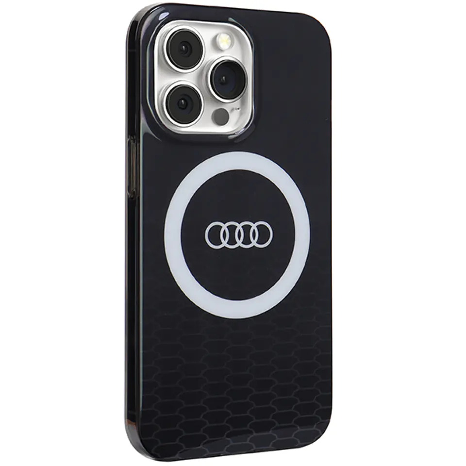 Audi IML Big Logo MagSafe Case iPhone 13 Pro / 13 6.1" czarny/black hardcase AU-IMLMIP13P-Q5/D2-BK