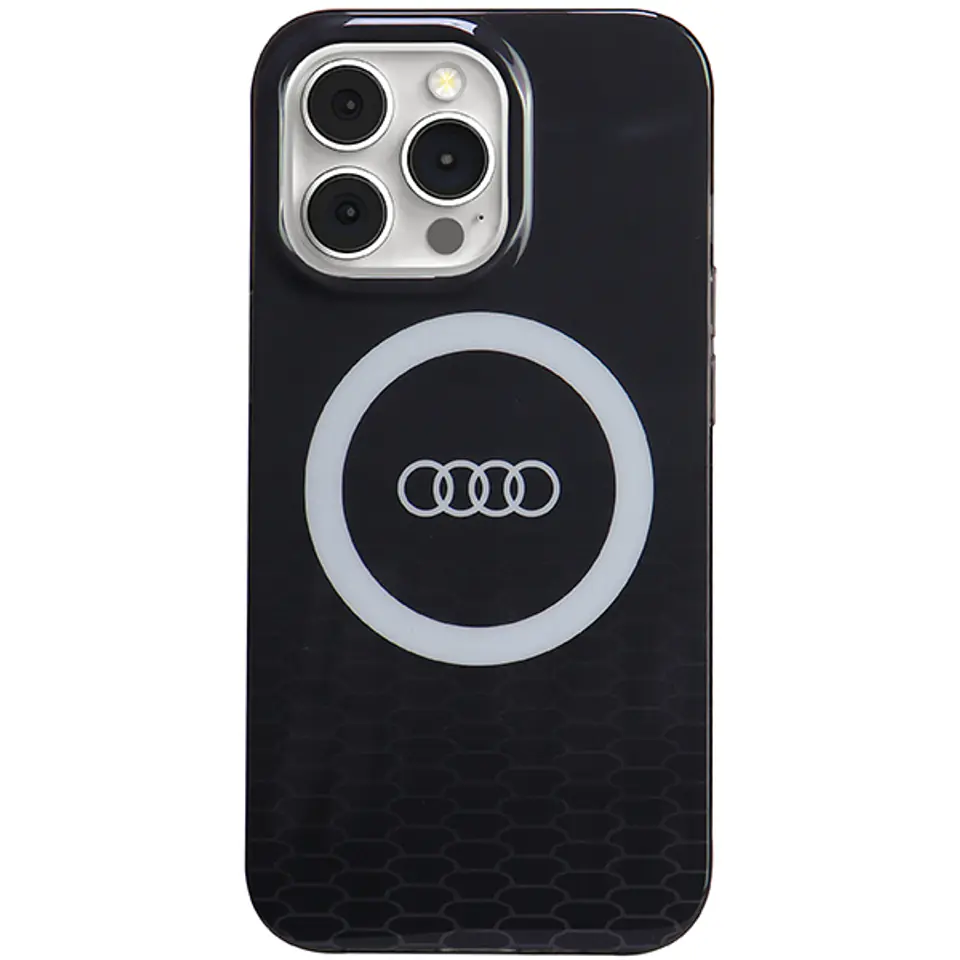 Audi IML Big Logo MagSafe Case iPhone 13 Pro / 13 6.1" czarny/black hardcase AU-IMLMIP13P-Q5/D2-BK