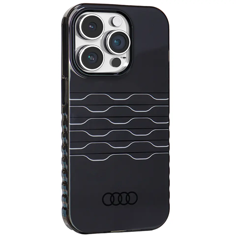 Audi IML MagSafe Case iPhone 14 Pro Max 6.7" czarny/black hardcase AU-IMLMIP14PM-A6/D3-BK