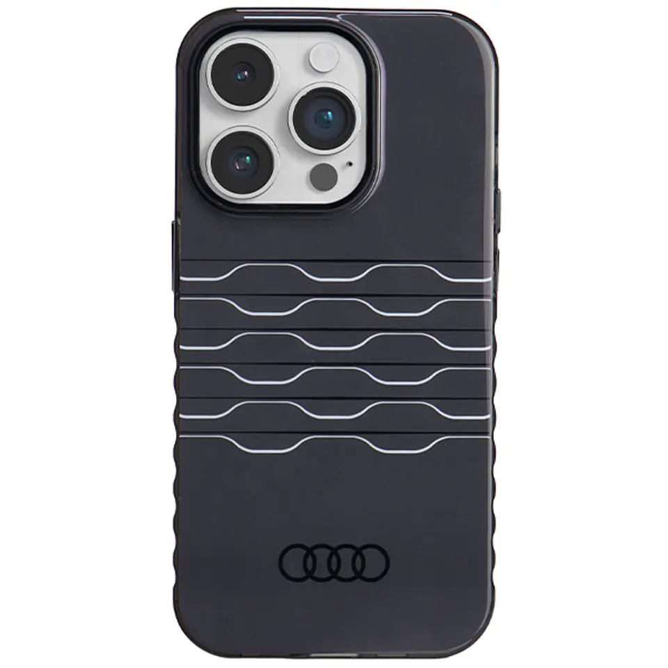 Audi IML MagSafe Case iPhone 14 Pro Max 6.7" czarny/black hardcase AU-IMLMIP14PM-A6/D3-BK