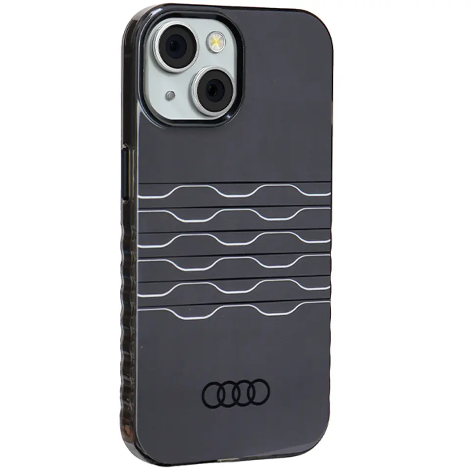 Audi IML MagSafe Case iPhone 15 / 14 / 13 6.1" czarny/black hardcase AU-IMLMIP15-A6/D3-BK