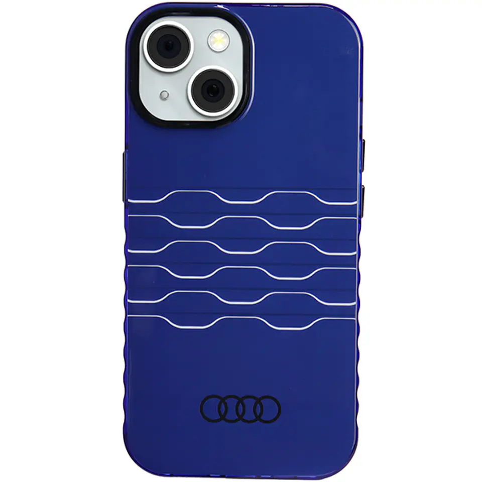 Audi IML MagSafe Case iPhone 15 Plus / 14 Plus 6.7" niebieski/navy blue hardcase AU-IMLMIP15M-A6/D3-BE