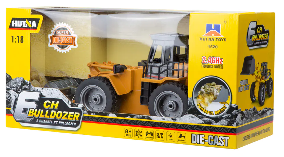 Bulldozer Excavator RC H-Toys 1520 6CH 2.4GHz 1:18