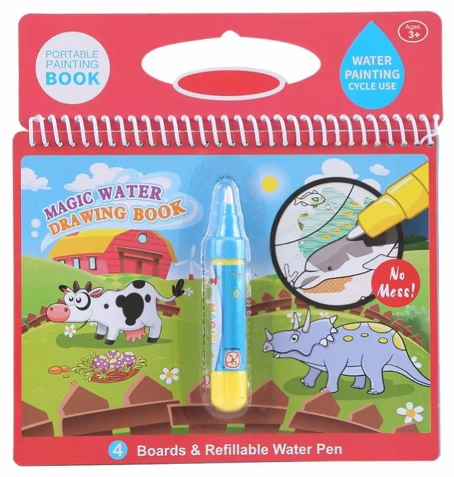 Water book with marker - Farm