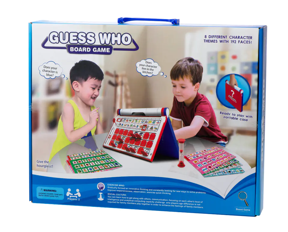 Family game Guess who? Guess What? 8 boards