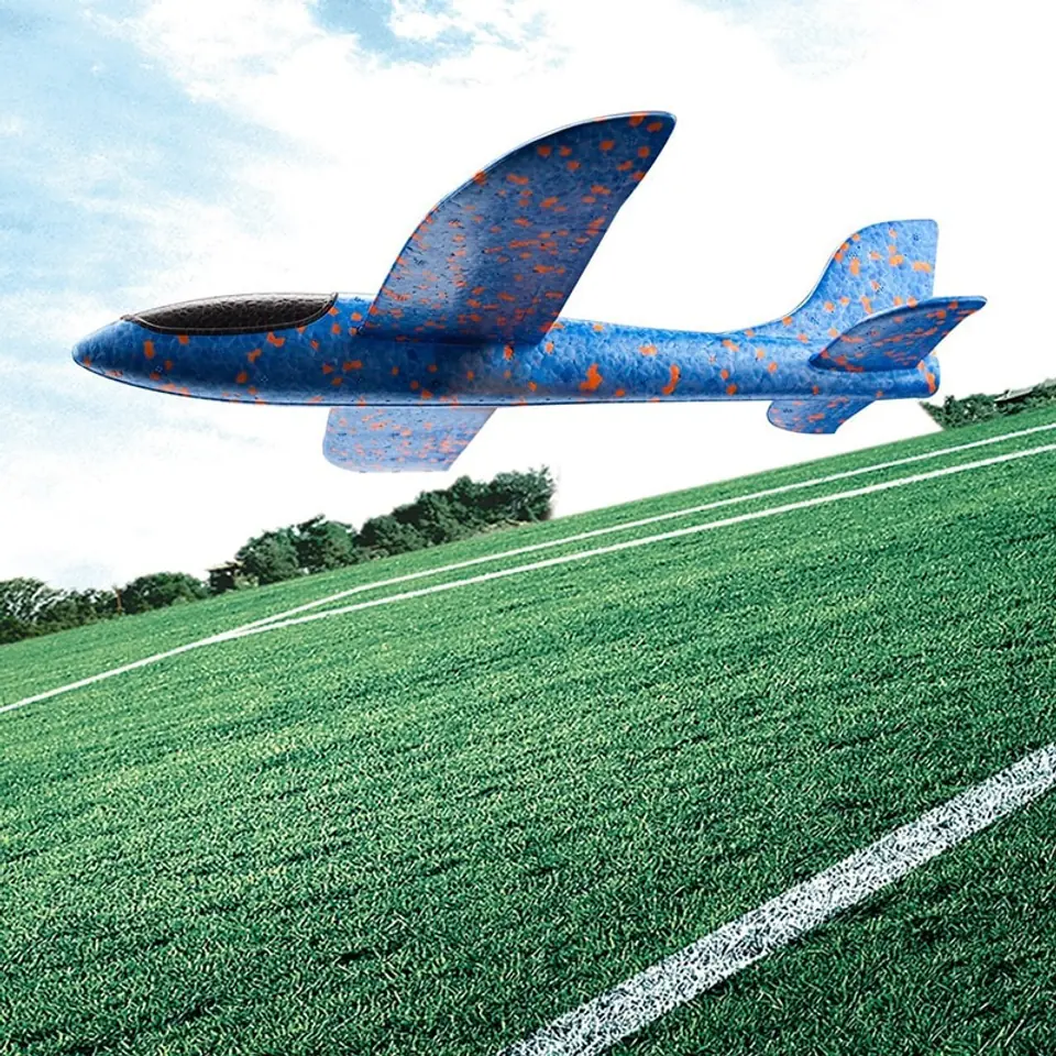 Glider polystyrene aircraft mix color 34x33cm