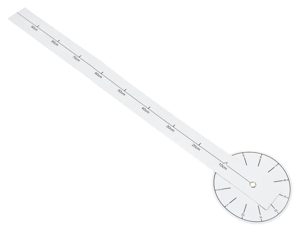 Wall clock large 80-120cm silver 4 digits