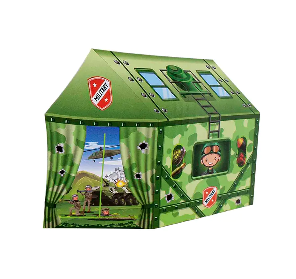 Cottage folding base military play tent 103cm