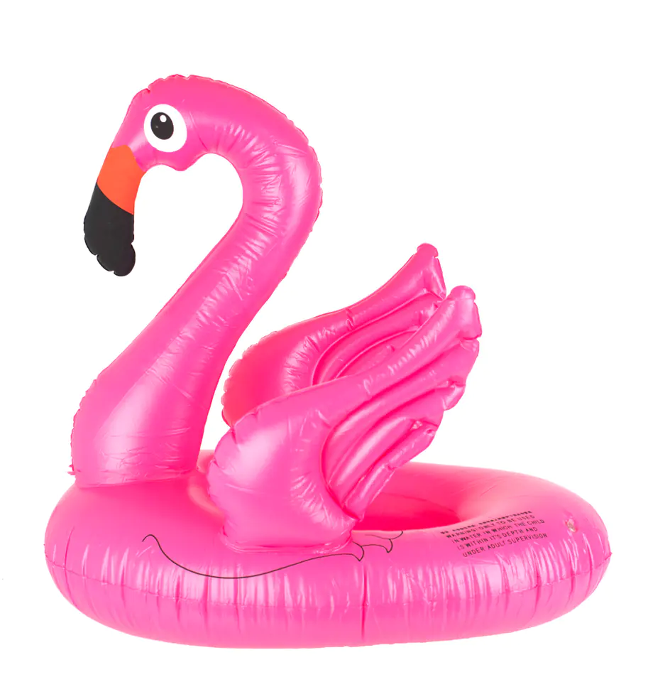 Inflatable wheel pontoon for children flamingo