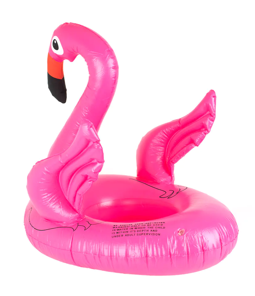 Inflatable wheel pontoon for children flamingo
